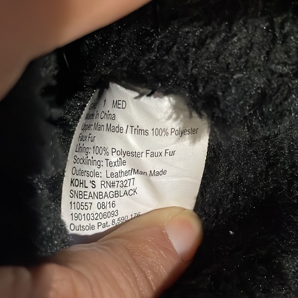 Sonoma Black and Silver Sequins Faux Fur Boots - Picture 11 of 15